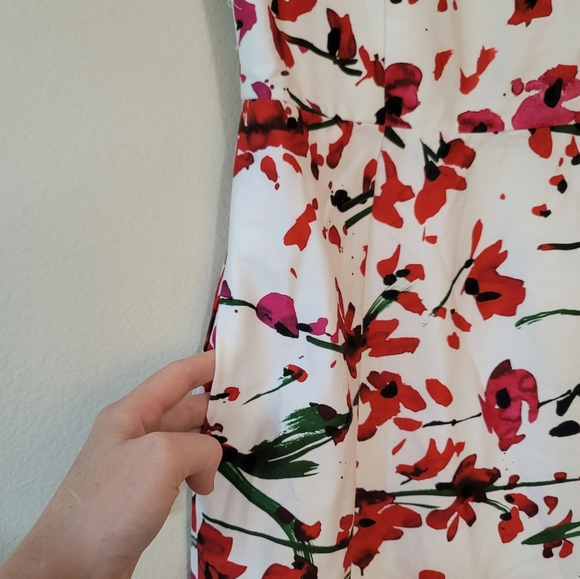 •DAVID MEISTER• floral stretch sleeveless sheath dress - Picture 4 of 8